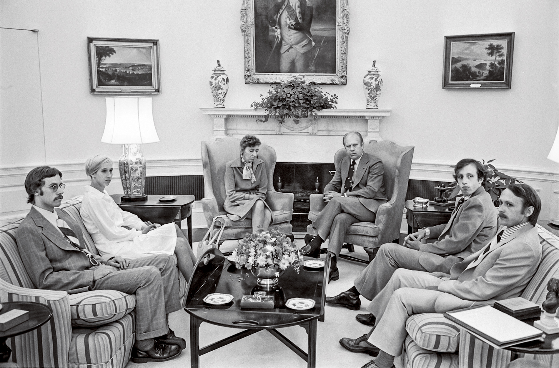 Olson family meeting with Gerald Ford